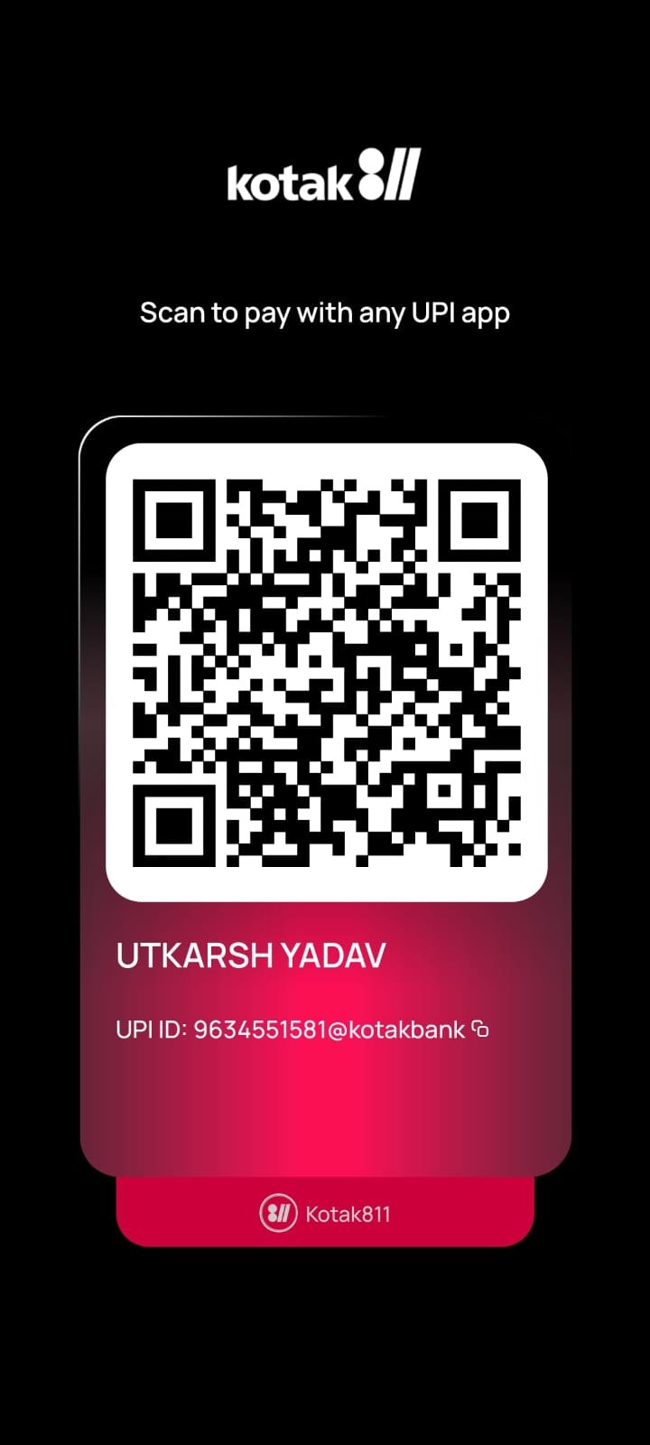 Sarvrise Foundation Donation QR Code